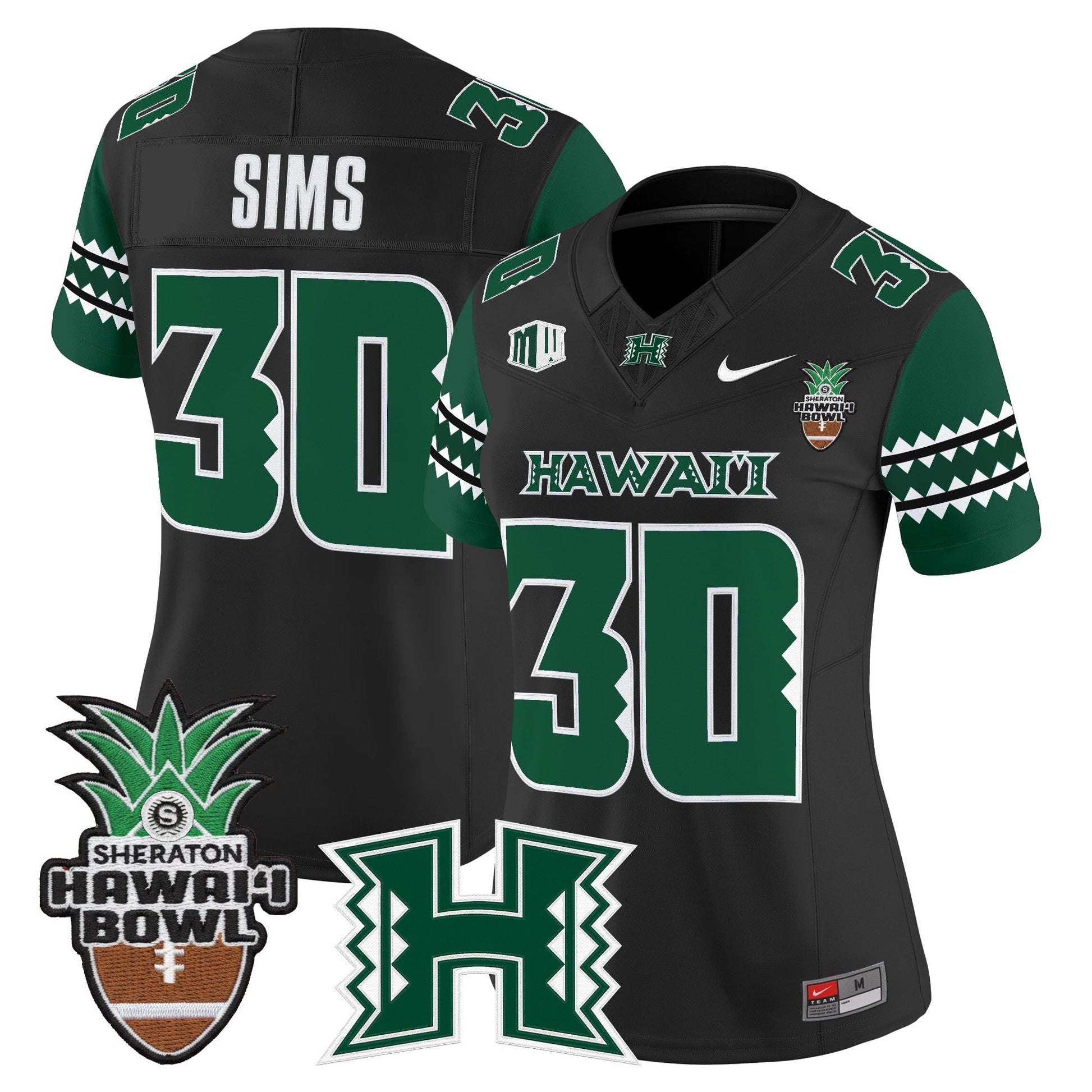 Women's Hawai'i Rainbow Warriors 2025 Hawai'i Bowl Vapor Limited Jersey - All Stitched