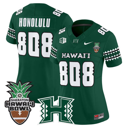 Women's Hawai'i Rainbow Warriors 2025 Hawai'i Bowl Vapor Limited Jersey - All Stitched