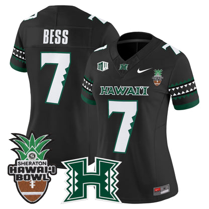 Women's Hawai'i Rainbow Warriors 2025 Hawai'i Bowl Vapor Limited Jersey - All Stitched