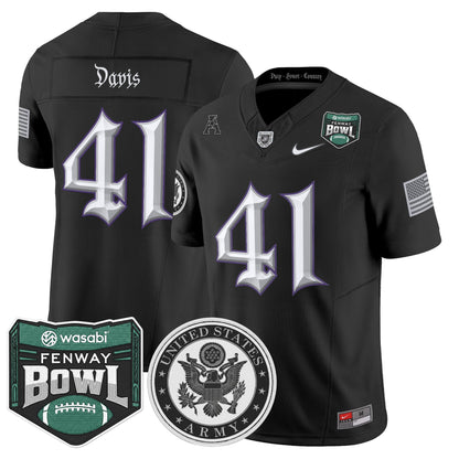 Men's Army Black Knights Honoring 250 Years Of Service And Sacrifice Vapor Limited Jersey - 2025 Fenway Bowl Patch - All Stitched