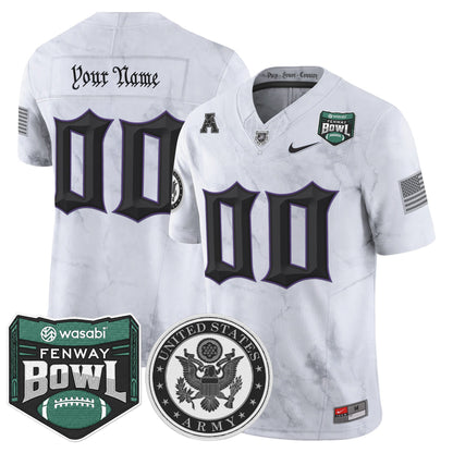 Army Black Knights Honoring 250 Years Of Service And Sacrifice Vapor Limited Custom Jersey - 2025 Fenway Bowl Patch - All Stitched