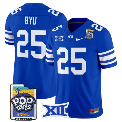 Men's BYU Cougars 2025 Pop-Tarts Bowl Vapor Limited Jersey - All Stitched
