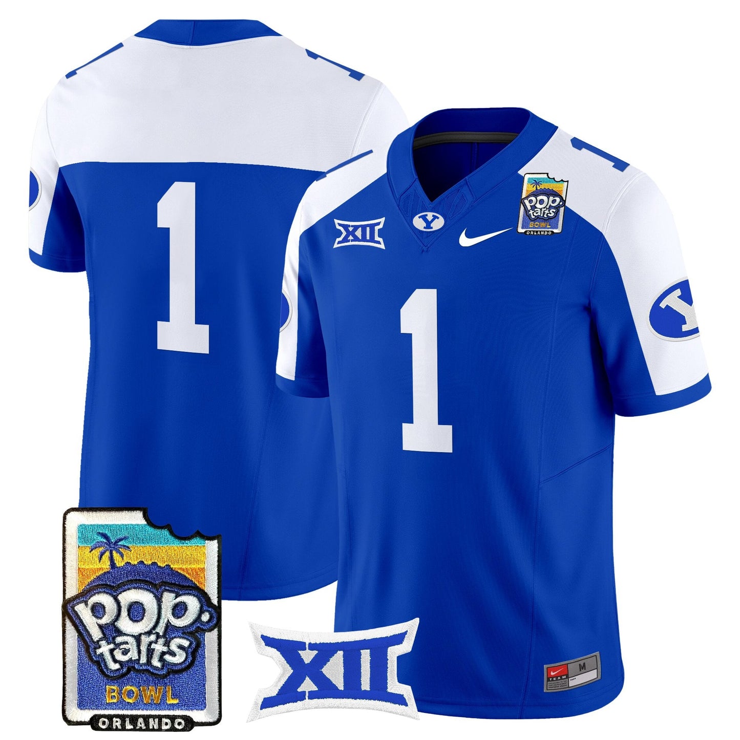 Men's BYU Cougars 2025 Pop-Tarts Bowl Vapor Limited Jersey - All Stitched