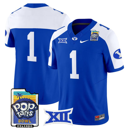 Men's BYU Cougars 2025 Pop-Tarts Bowl Vapor Limited Jersey - All Stitched