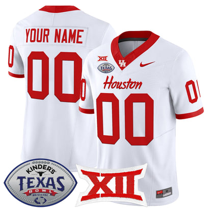 Houston Cougars 2025 Texas Bowl Vapor Limited Custom Jersey - All Stitched