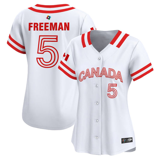 Women's Team Canada World Baseball Classic Vapor Premier Jersey - 2026 Roster (Projected Number) - All Stitched