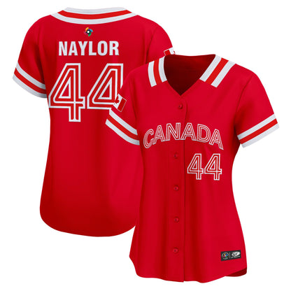 Women's Team Canada World Baseball Classic Vapor Premier Jersey - 2026 Roster (Projected Number) - All Stitched
