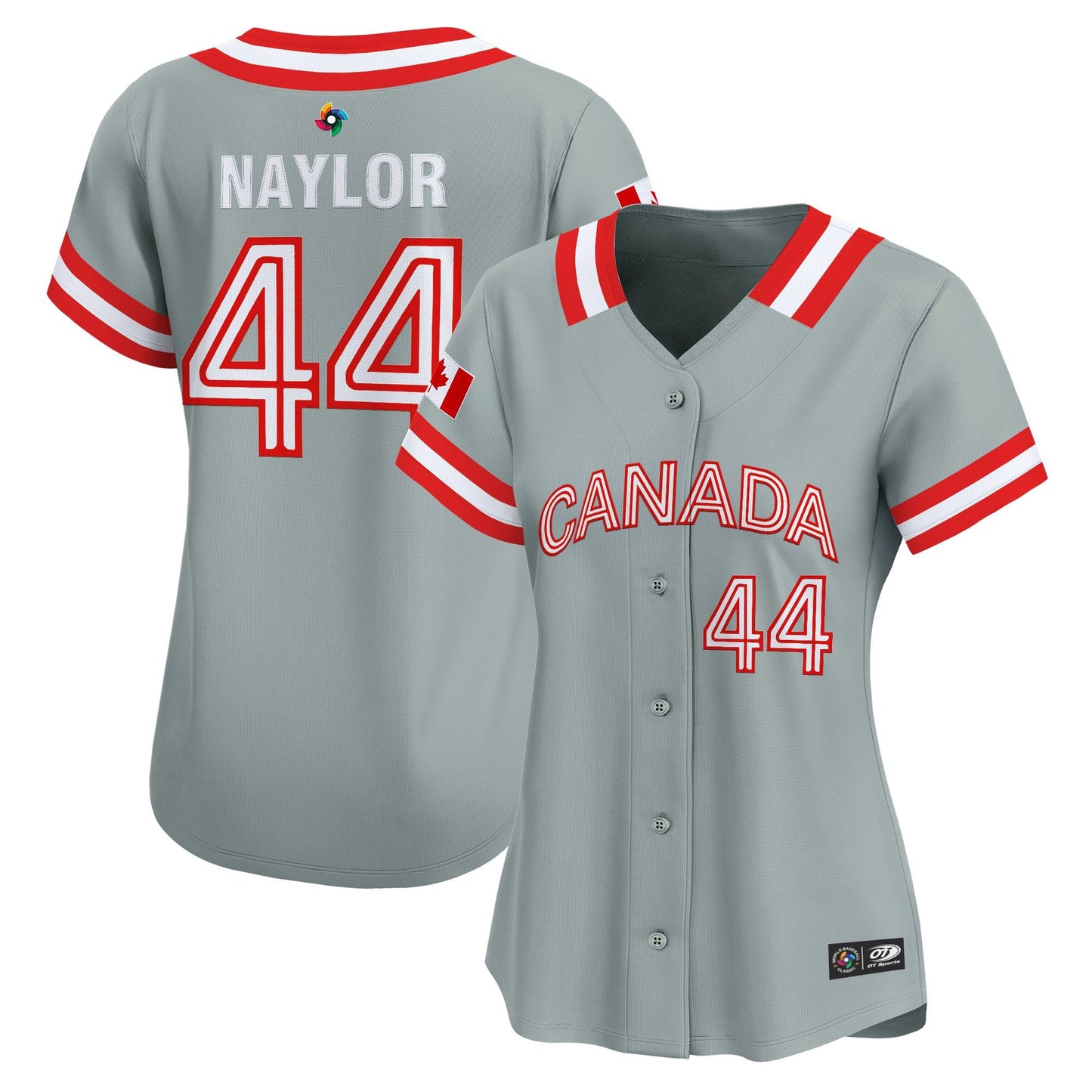 Women's Team Canada World Baseball Classic Vapor Premier Jersey - 2026 Roster (Projected Number) - All Stitched