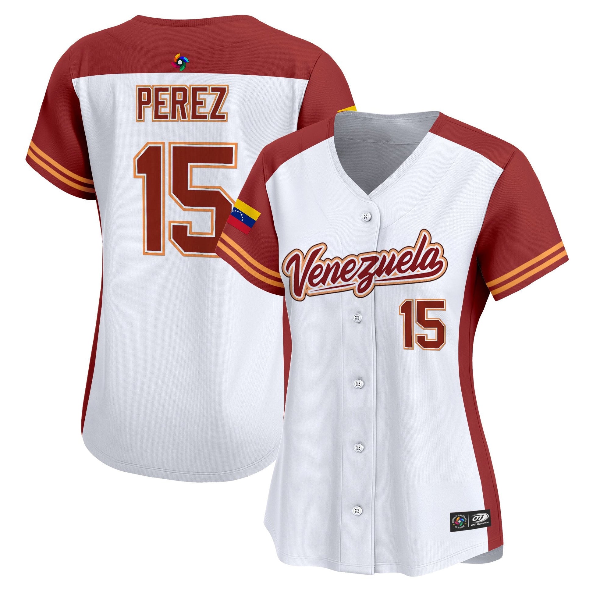 Women's Team Venezuela World Baseball Classic Vapor Premier Jersey - 2026 Roster - All Stitched