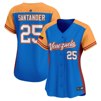 Women's Team Venezuela World Baseball Classic Vapor Premier Jersey - 2026 Roster - All Stitched