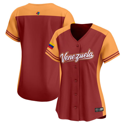 Women's Team Venezuela World Baseball Classic Vapor Premier Jersey - 2026 Roster - All Stitched