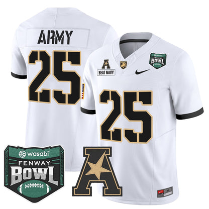 Men's Army Black Knights 2025 Fenway Bowl Vapor Limited Jersey - All Stitched