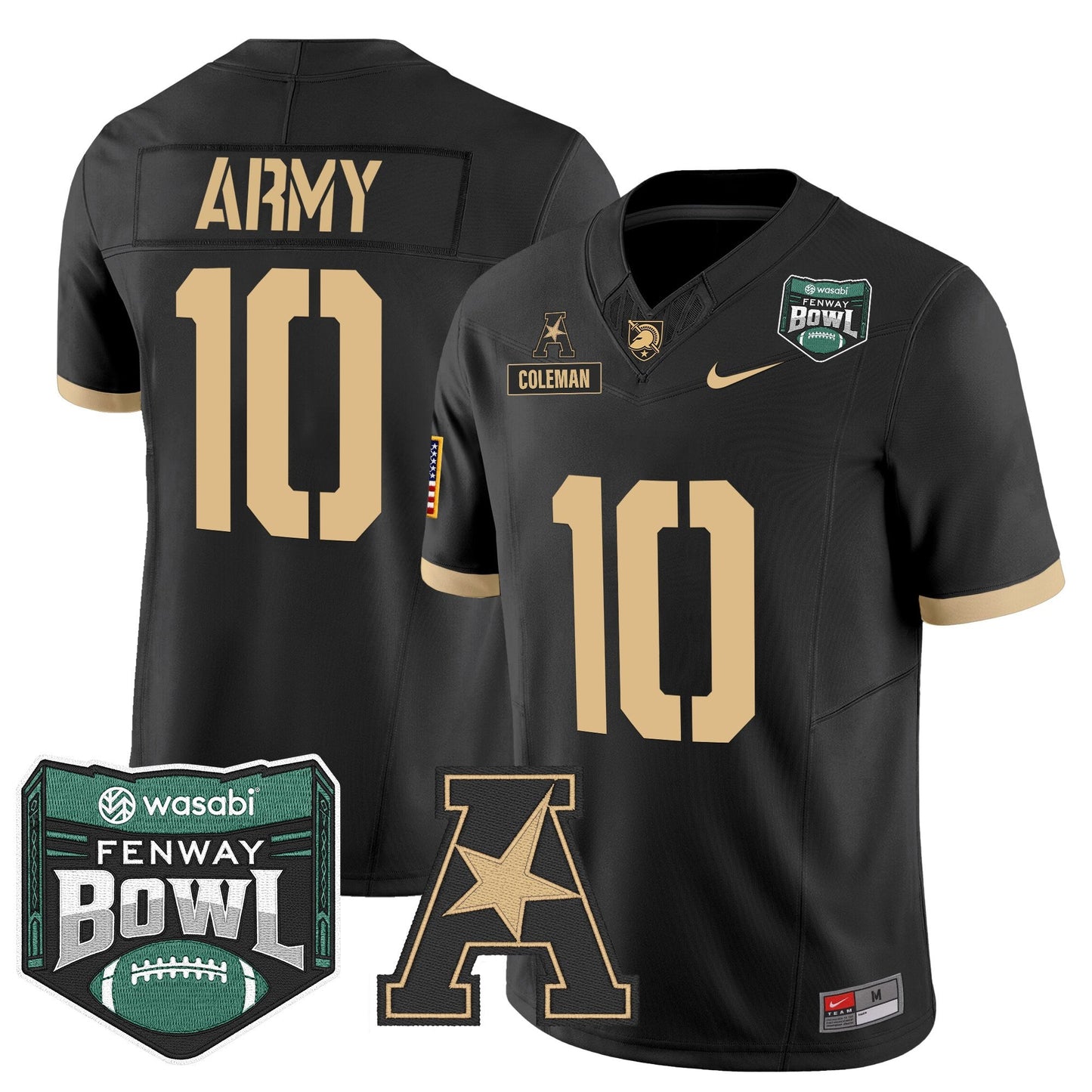 Men's Army Black Knights 2025 Fenway Bowl Vapor Limited Jersey - All Stitched