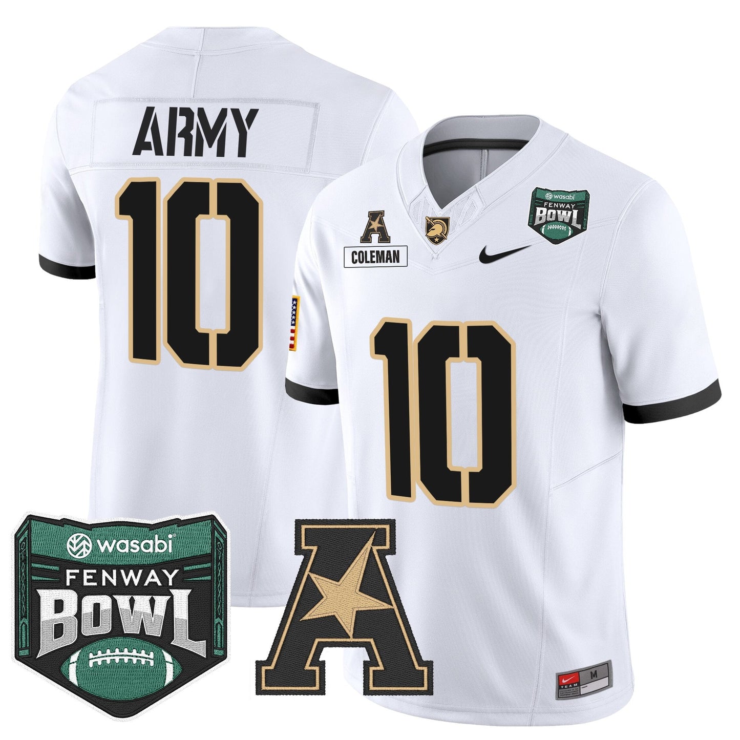 Men's Army Black Knights 2025 Fenway Bowl Vapor Limited Jersey - All Stitched