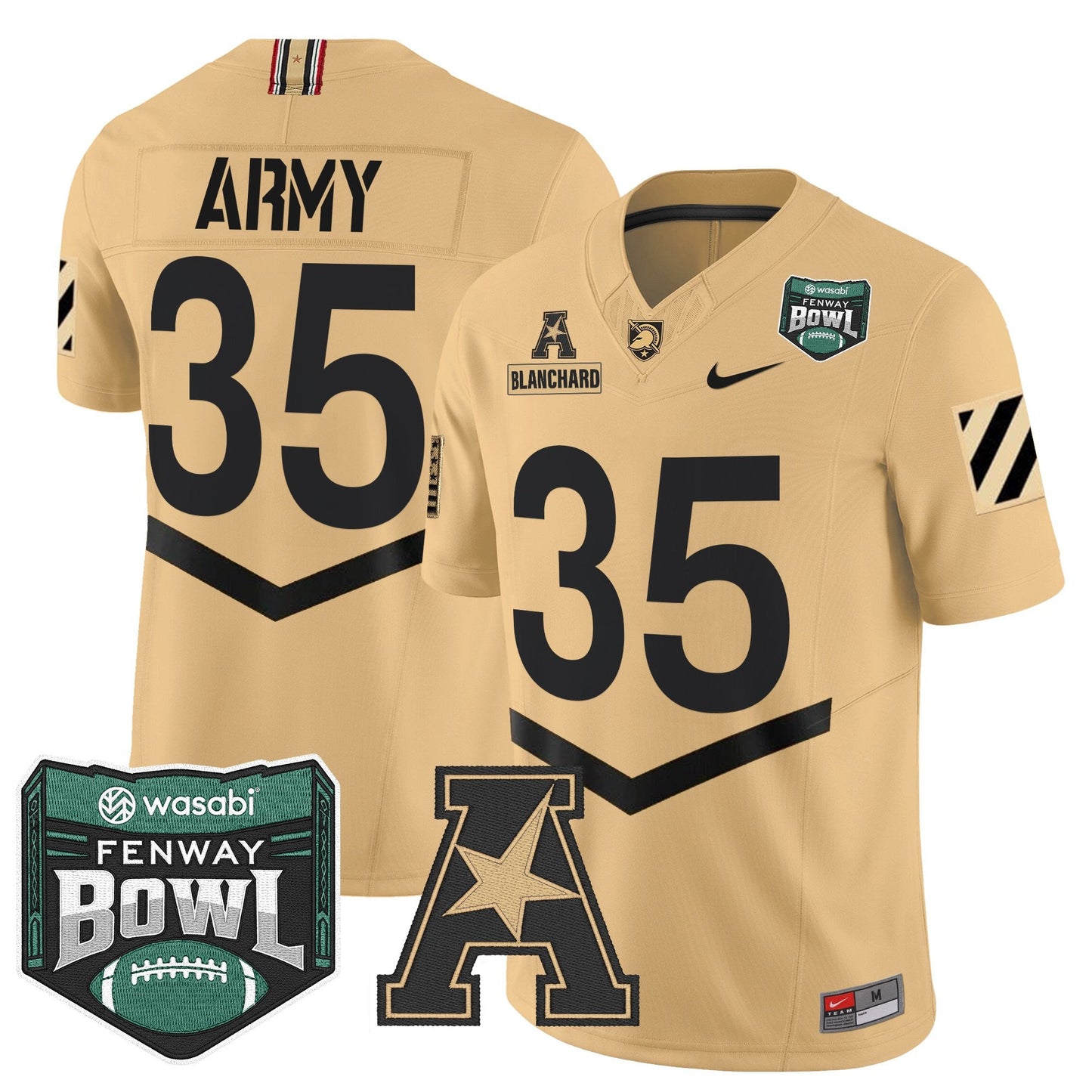 Men's Army Black Knights 2025 Fenway Bowl Vapor Limited Jersey - All Stitched