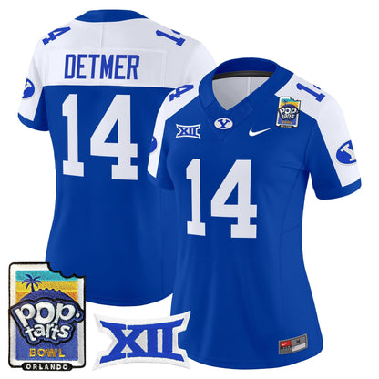 Women's BYU Cougars 2025 Pop-Tarts Bowl Vapor Limited Jersey - All Stitched
