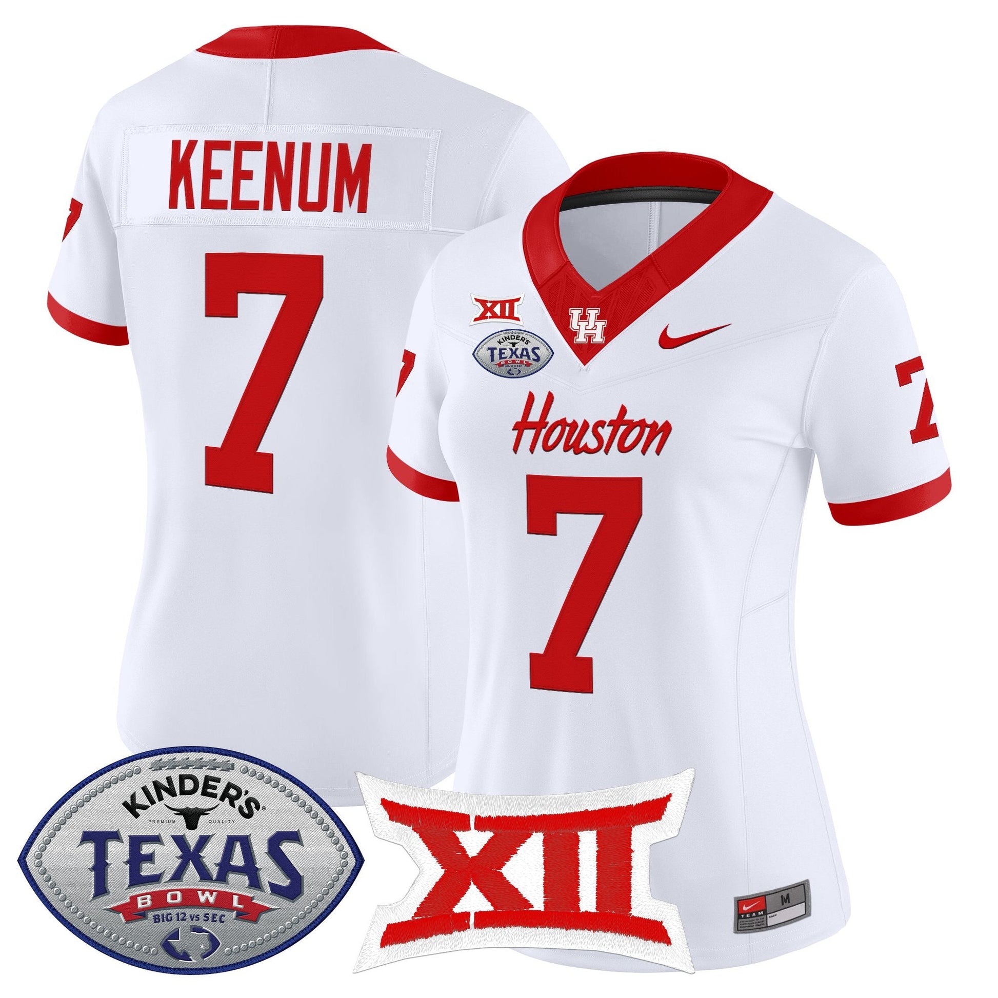 Women's Houston Cougars 2025 Texas Bowl Vapor Limited Jersey - All Stitched