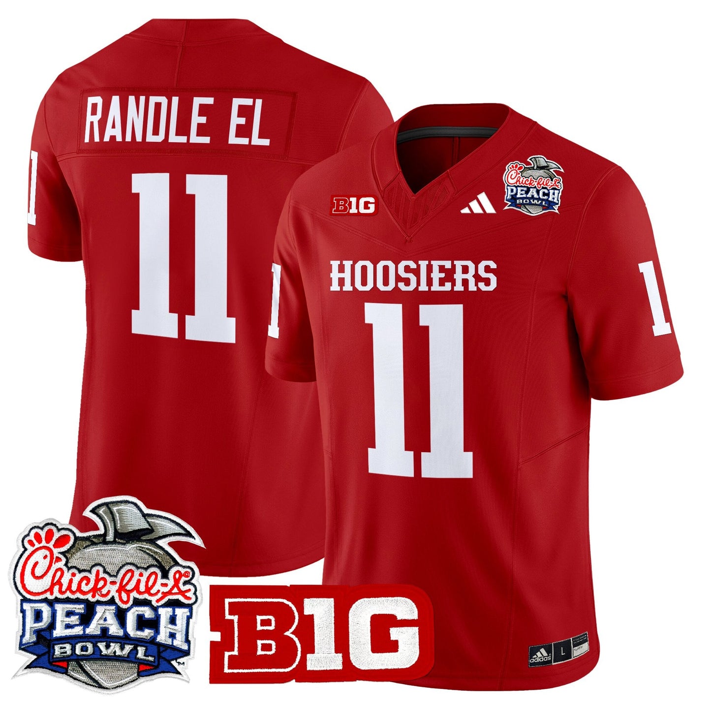 Men's Indiana Hoosiers 2026 Peach Bowl Vapor Limited Jersey - All Stitched