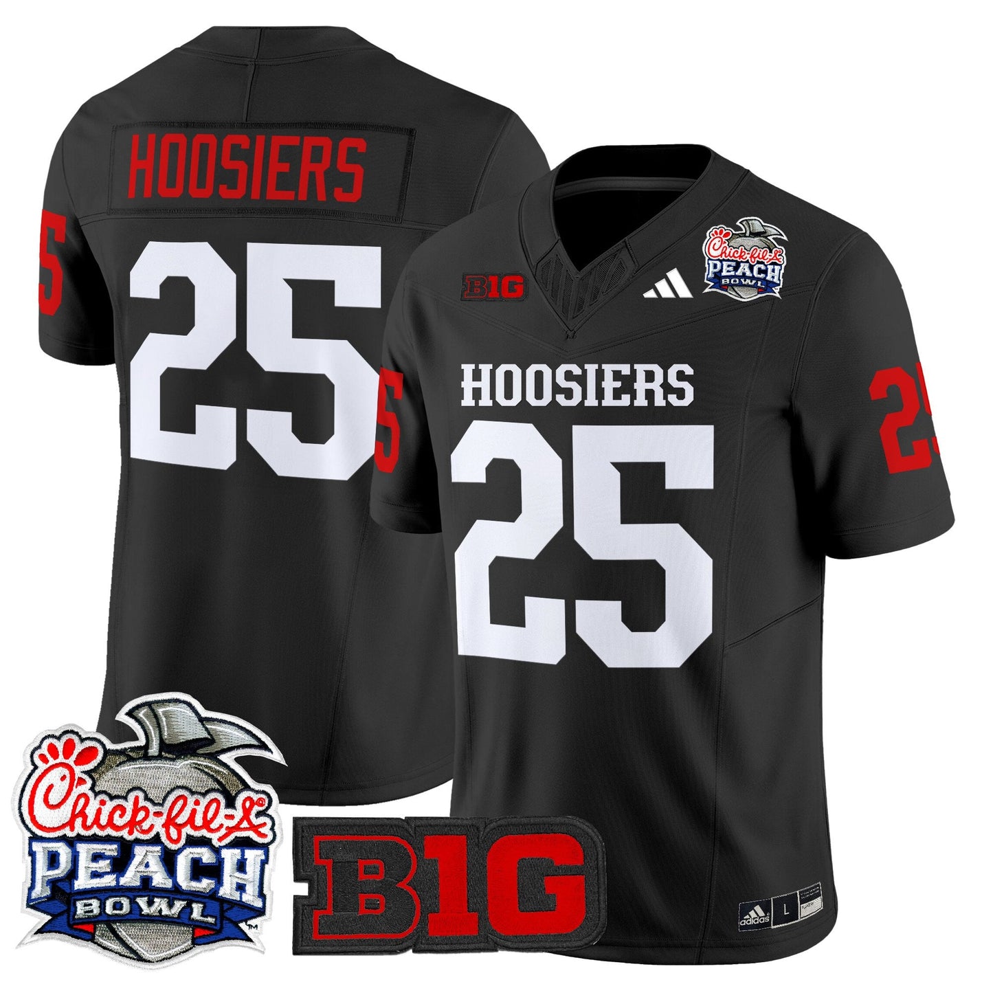Men's Indiana Hoosiers 2026 Peach Bowl Vapor Limited Jersey - All Stitched