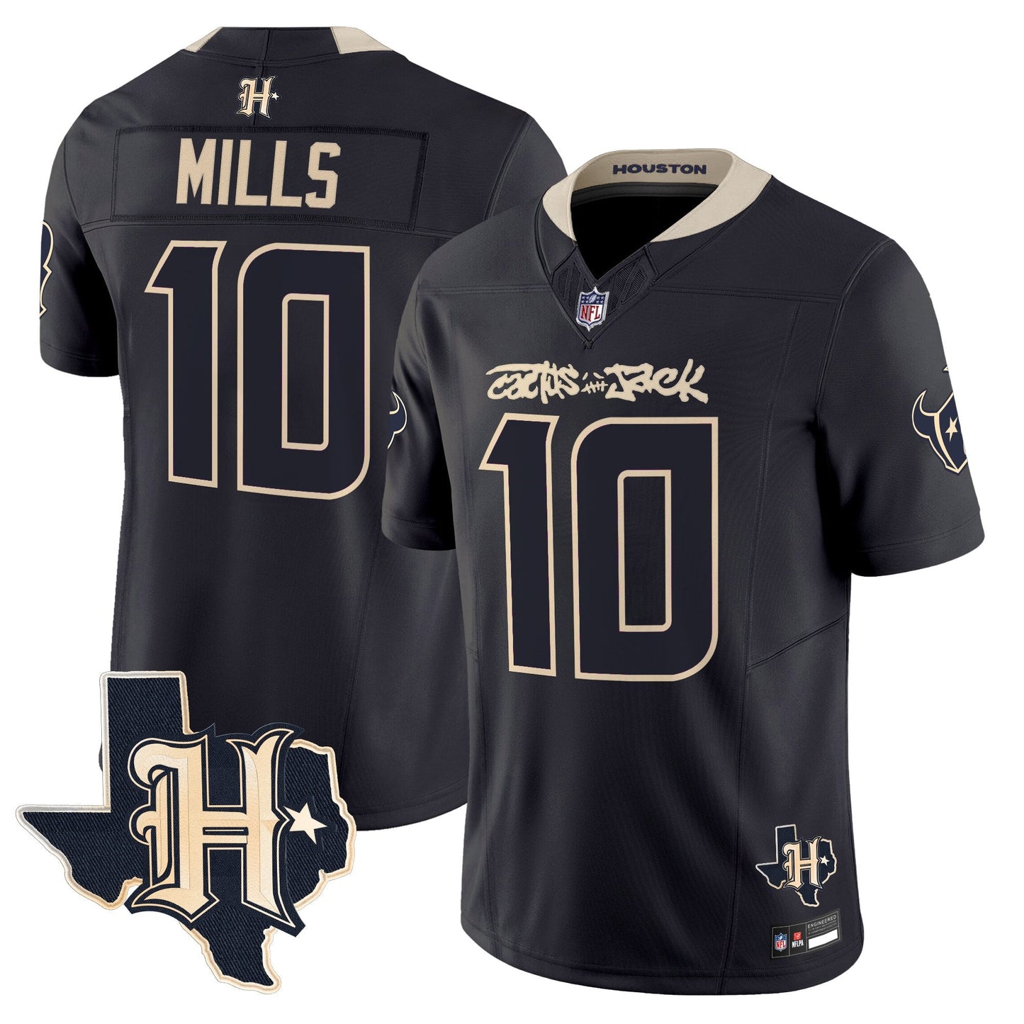 Men's Houston Texans x Cactus Jack Vapor Limited Jersey - All Stitched
