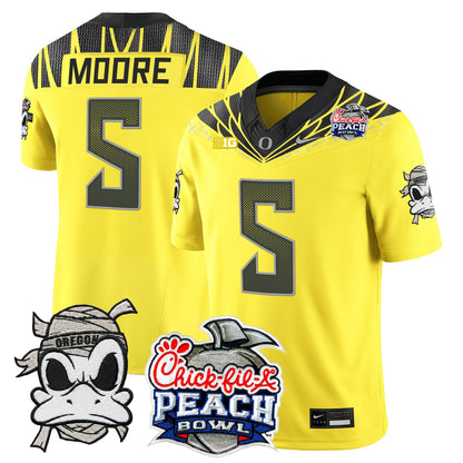 Men's Oregon Ducks "Mummy Duck" Vapor Limited Jersey - 2026 Peach Bowl Patch - All Stitched