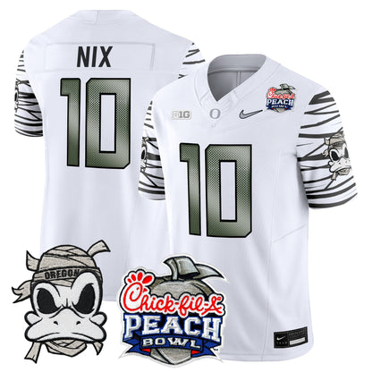 Men's Oregon Ducks "Mummy Duck" Vapor Limited Jersey - 2026 Peach Bowl Patch - All Stitched