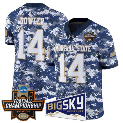 Men's Montana State Bobcats 2026 Football Championship Vapor Limited Jersey - All Stitched