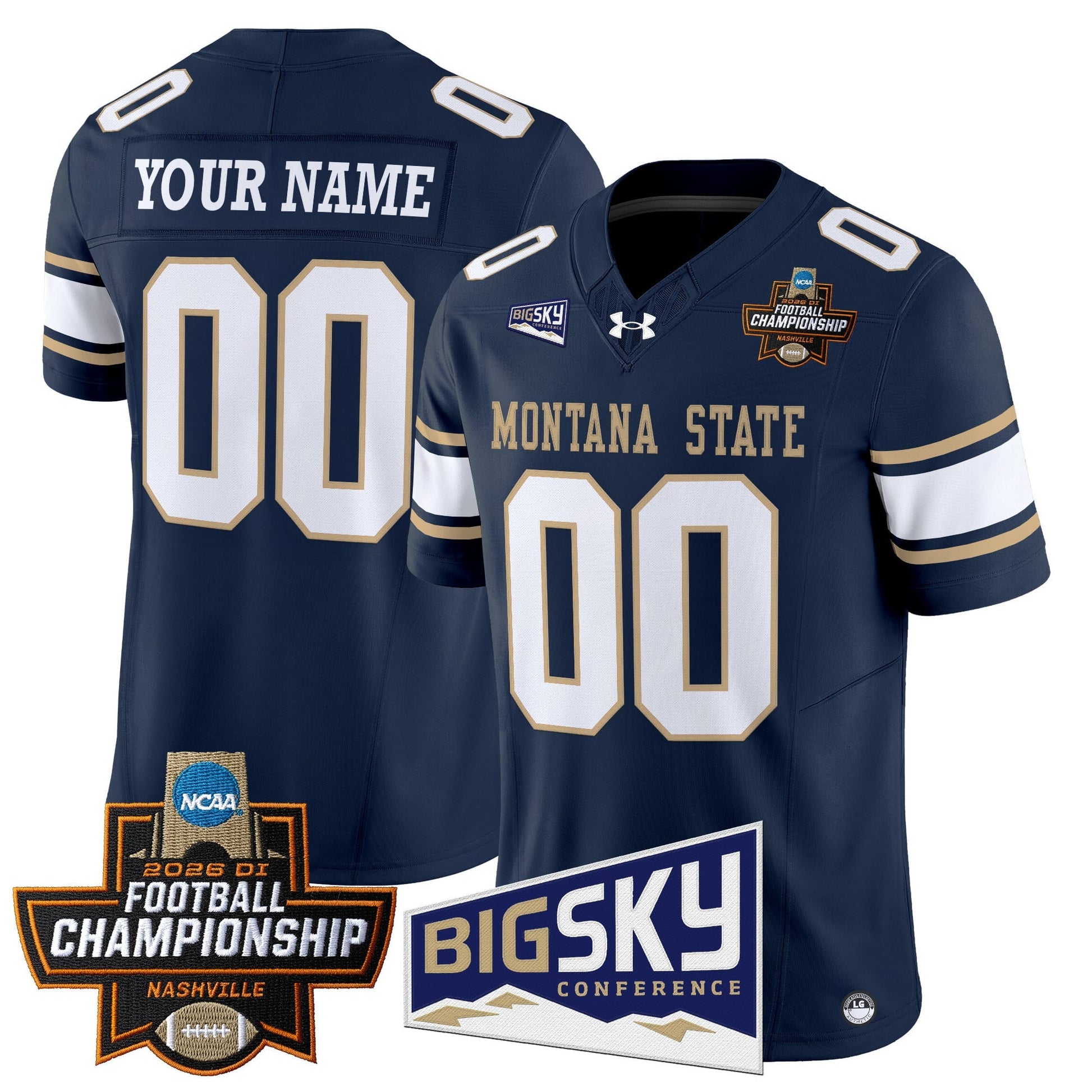 Montana State Bobcats 2026 Football Championship Vapor Limited Custom Jersey - All Stitched