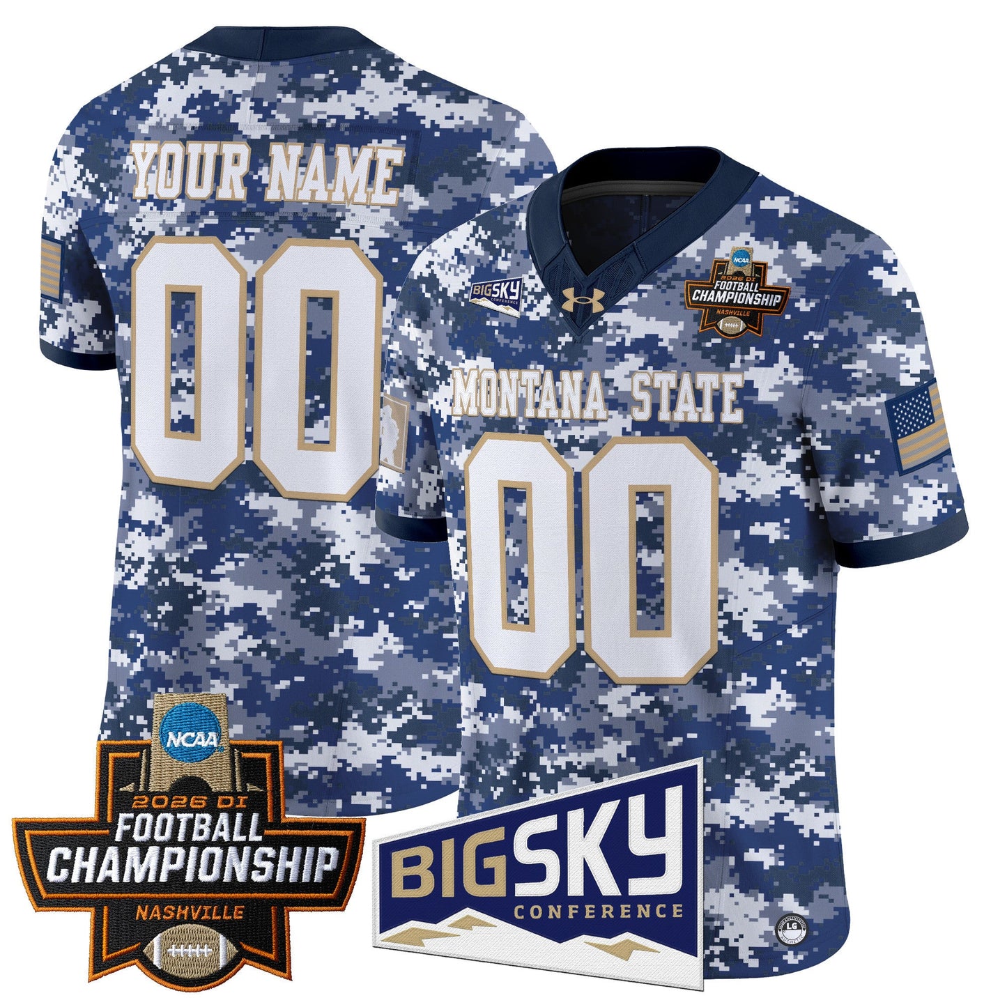 Montana State Bobcats 2026 Football Championship Vapor Limited Custom Jersey - All Stitched