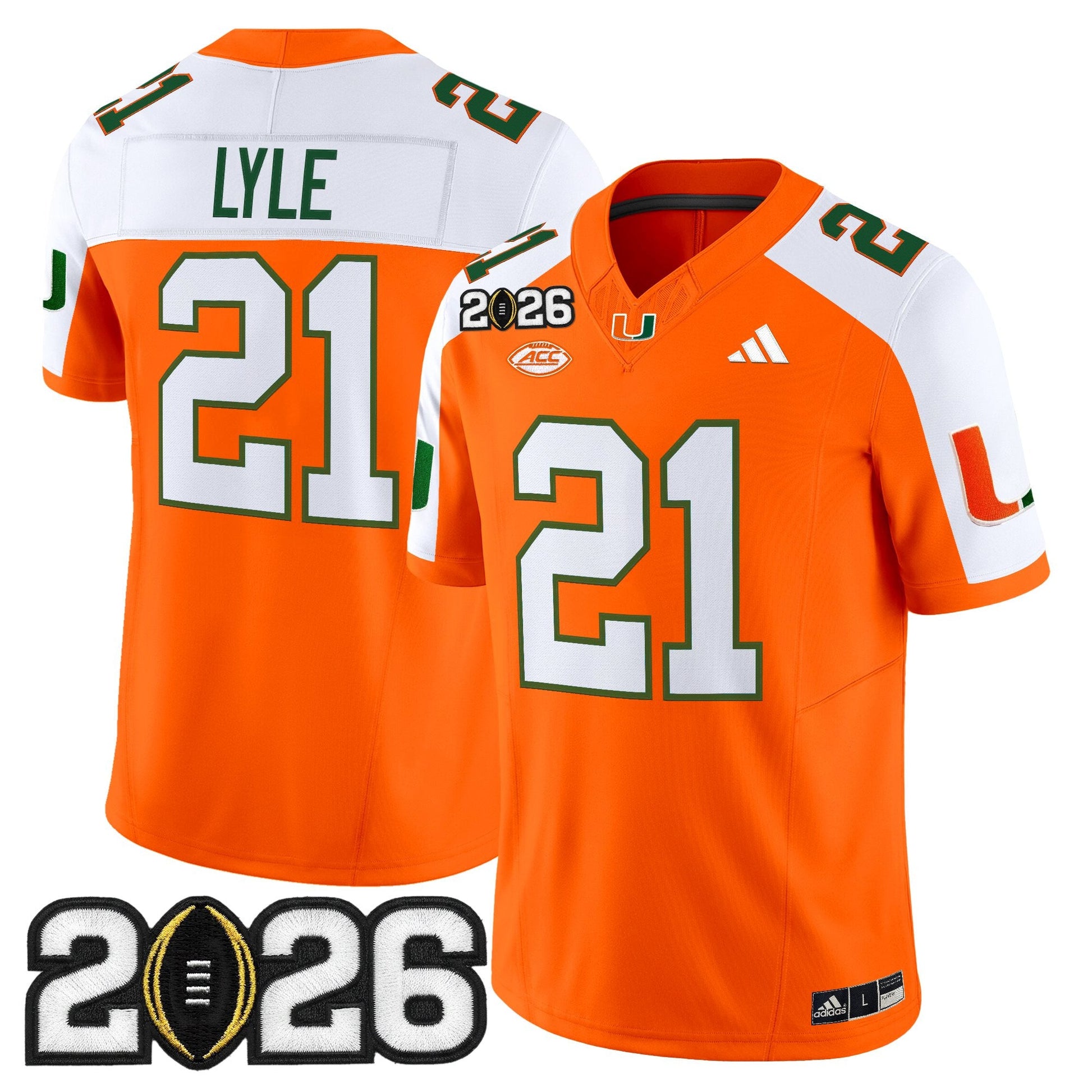 Men's Miami Hurricanes 2026 CFP Final Patch Vapor Limited Jersey - All Stitched