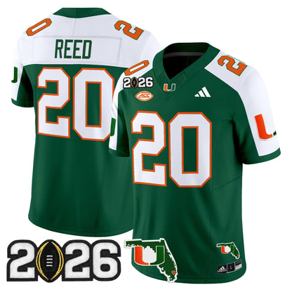  Miami Hurricanes 2026 CFP Final & Florida Patch Vapor Limited Jersey - All Stitched