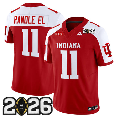 Men's Indiana Hoosiers 2026 CFP Final Patch Vapor Limited Jersey V2 - All Stitched