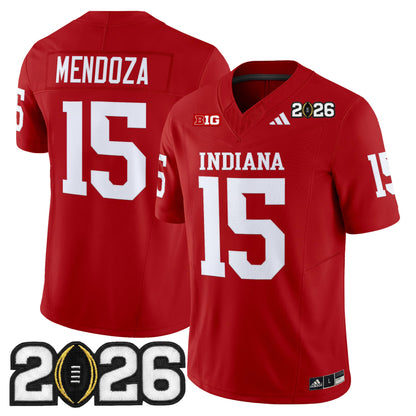 Men's Indiana Hoosiers 2026 CFP Final Patch Vapor Limited Jersey V2 - All Stitched