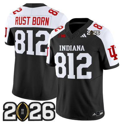 Men's Indiana Hoosiers 2026 CFP Final Patch Vapor Limited Jersey V2 - All Stitched