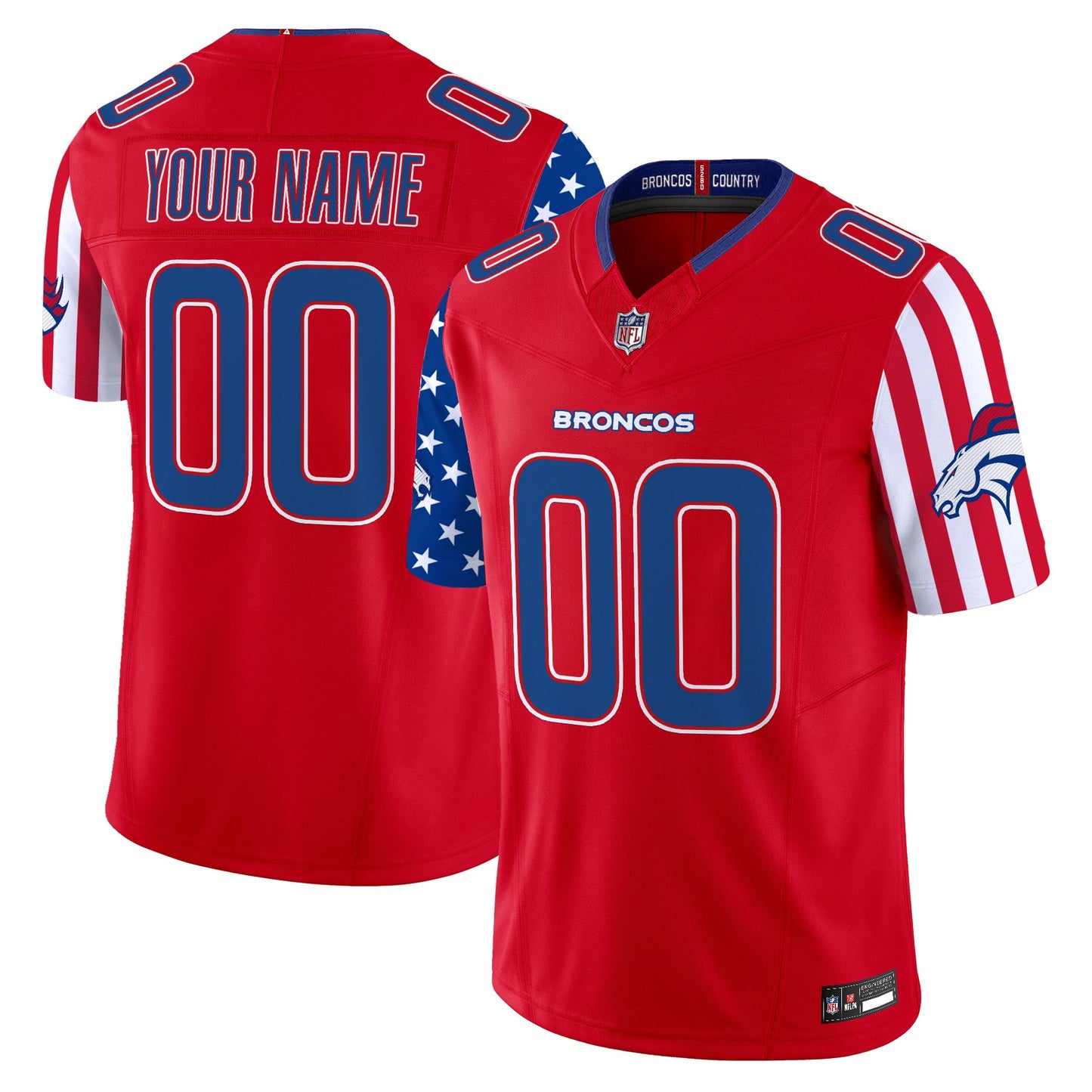 Denver Broncos "America250 Edition" Vapor Limited Custom Jersey - All Stitched