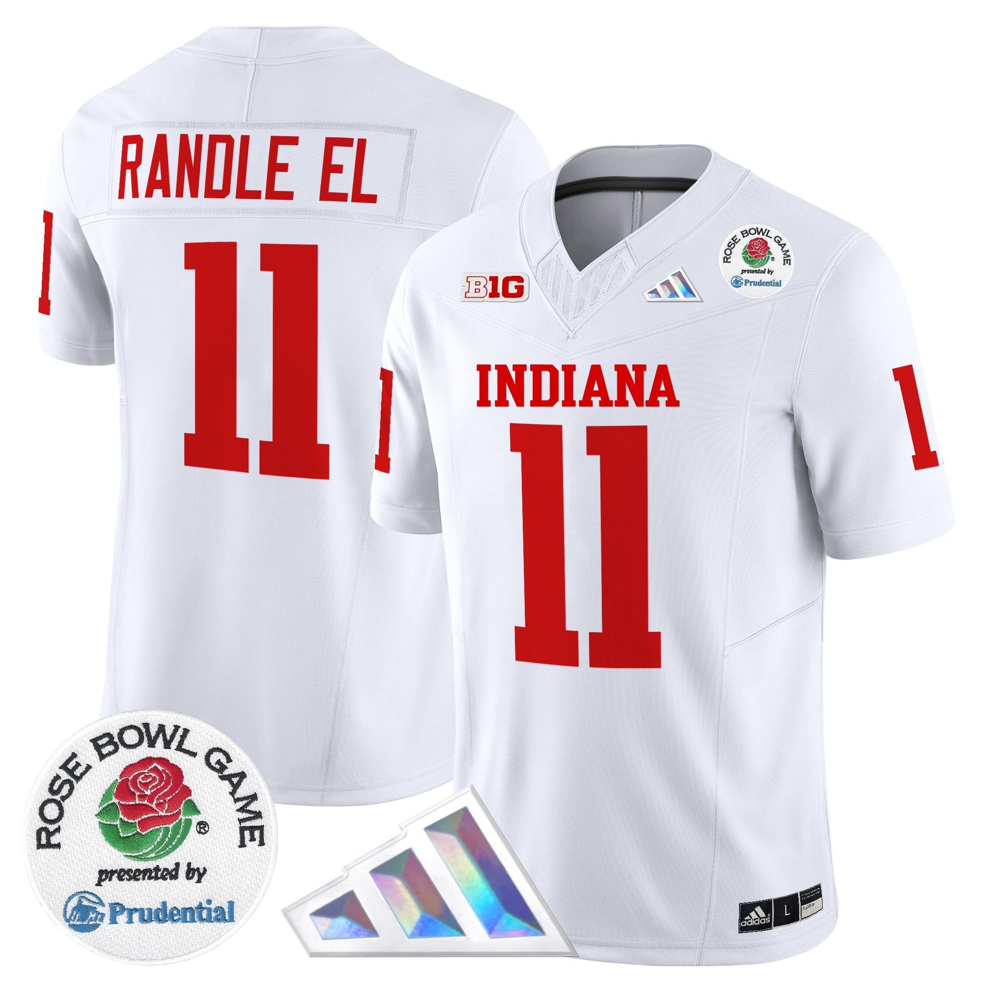 Men's Indiana Hoosiers 2025 Rose Bowl Vapor Limited Jersey V2 - All Stitched