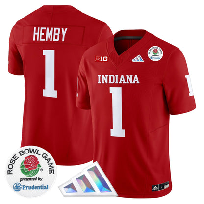 Men's Indiana Hoosiers 2025 Rose Bowl Vapor Limited Jersey V2 - All Stitched