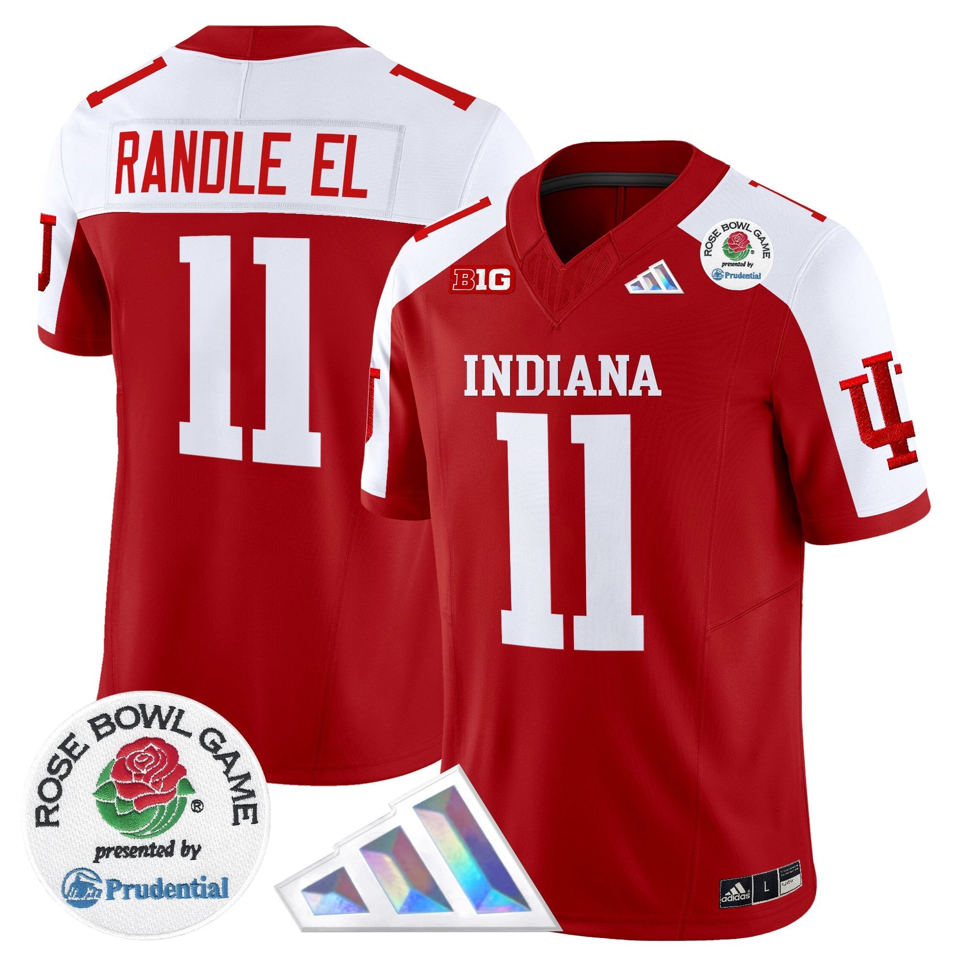 Men's Indiana Hoosiers 2025 Rose Bowl Vapor Limited Jersey V2 - All Stitched