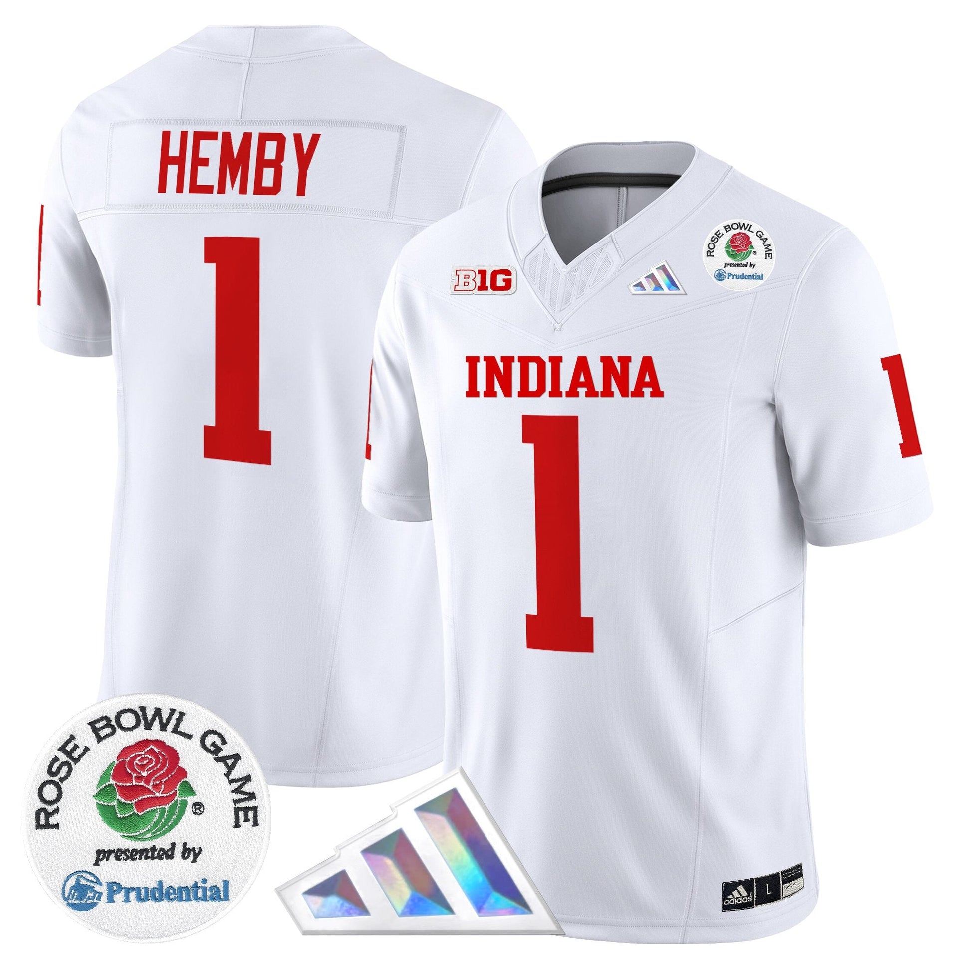 Men's Indiana Hoosiers 2025 Rose Bowl Vapor Limited Jersey V2 - All Stitched