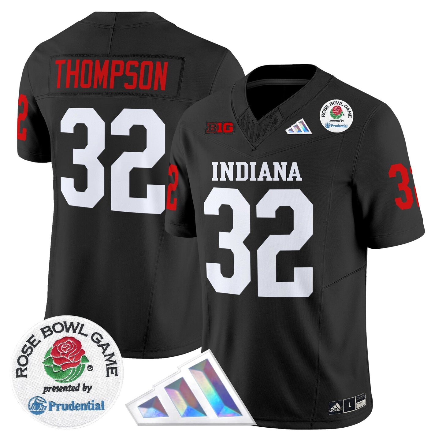 Men's Indiana Hoosiers 2025 Rose Bowl Vapor Limited Jersey V2 - All Stitched