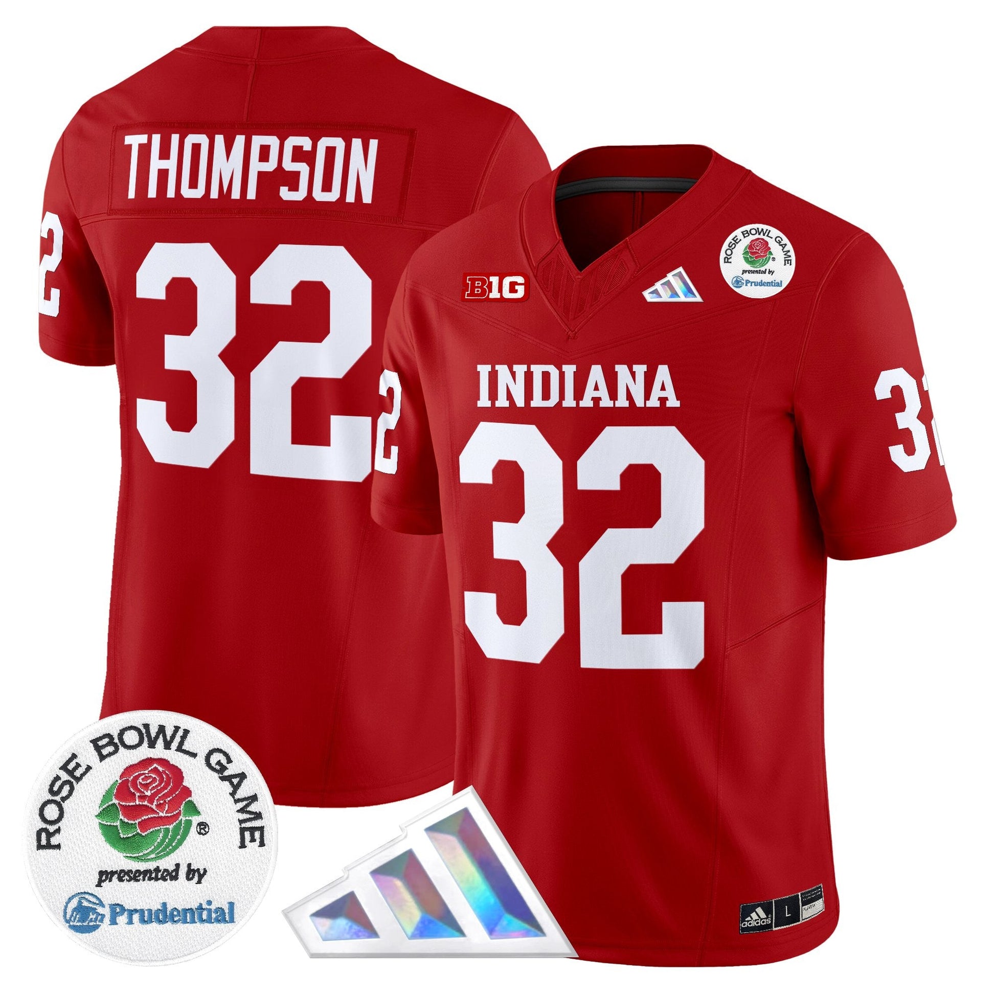 Men's Indiana Hoosiers 2025 Rose Bowl Vapor Limited Jersey V2 - All Stitched