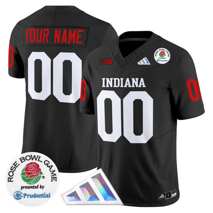 Indiana Hoosiers 2025 Rose Bowl Vapor Limited Custom Jersey V2 - All Stitched