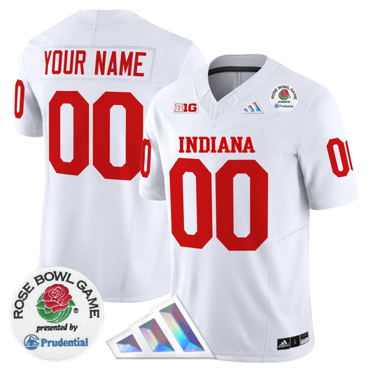 Indiana Hoosiers 2025 Rose Bowl Vapor Limited Custom Jersey V2 - All Stitched