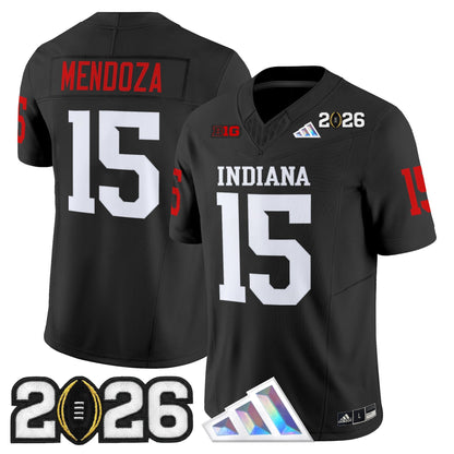 Men's Indiana Hoosiers 2026 CFP Final Patch Vapor Limited Jersey V3 - All Stitched