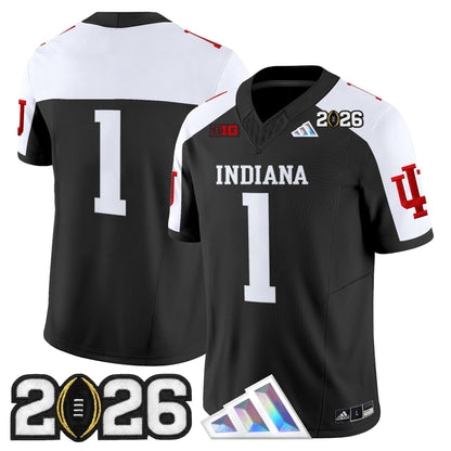 Men's Indiana Hoosiers 2026 CFP Final Patch Vapor Limited Jersey V3 - All Stitched