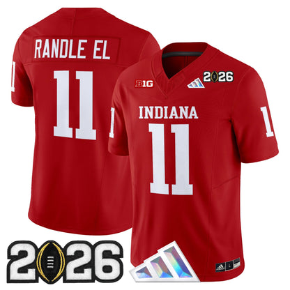 Men's Indiana Hoosiers 2026 CFP Final Patch Vapor Limited Jersey V3 - All Stitched
