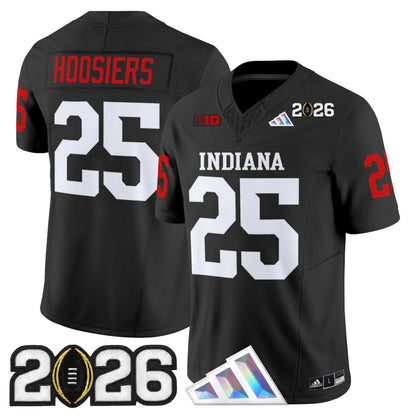 Men's Indiana Hoosiers 2026 CFP Final Patch Vapor Limited Jersey V3 - All Stitched
