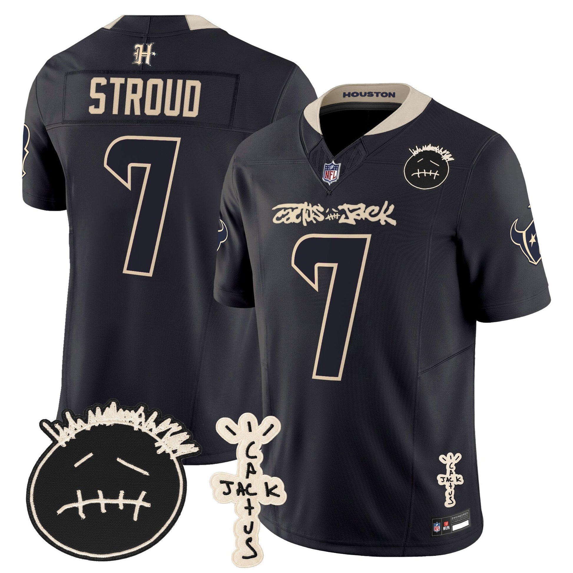 Men's Houston Texans x Cactus Jack Vapor Limited Jersey V2 - All Stitched