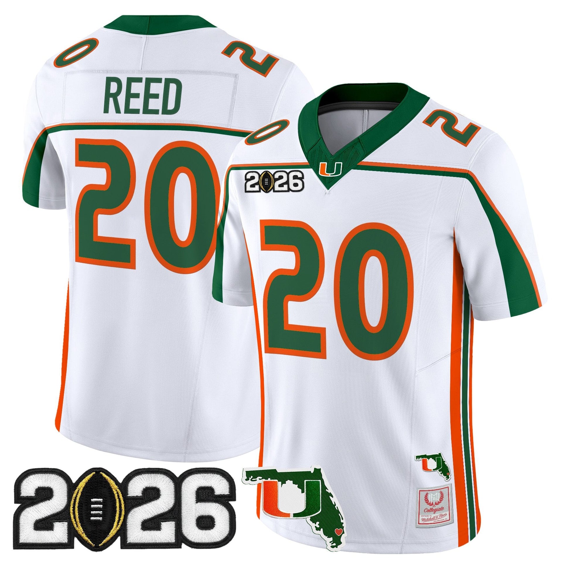 Miami Hurricanes Throwback Vapor Limited Jersey - 2026 CFP Final & Florida Patch - All Stitched