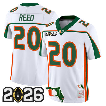 Miami Hurricanes Throwback Vapor Limited Jersey - 2026 CFP Final & Florida Patch - All Stitched
